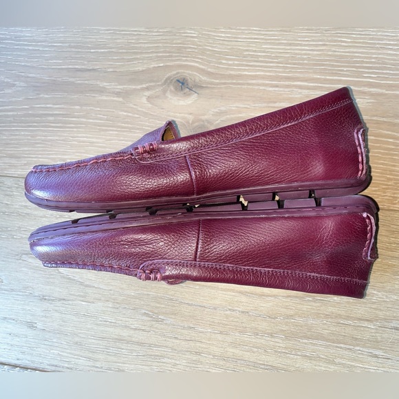 Coach maroon mary lock up loafers - Picture 3 of 7